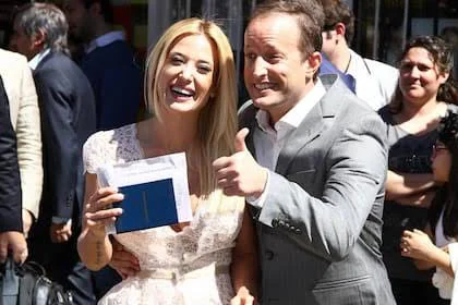 Insaurralde y a Jesica Cirio